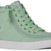 FINAL SALE - Green Gingham BILLY Classic Lace High Tops