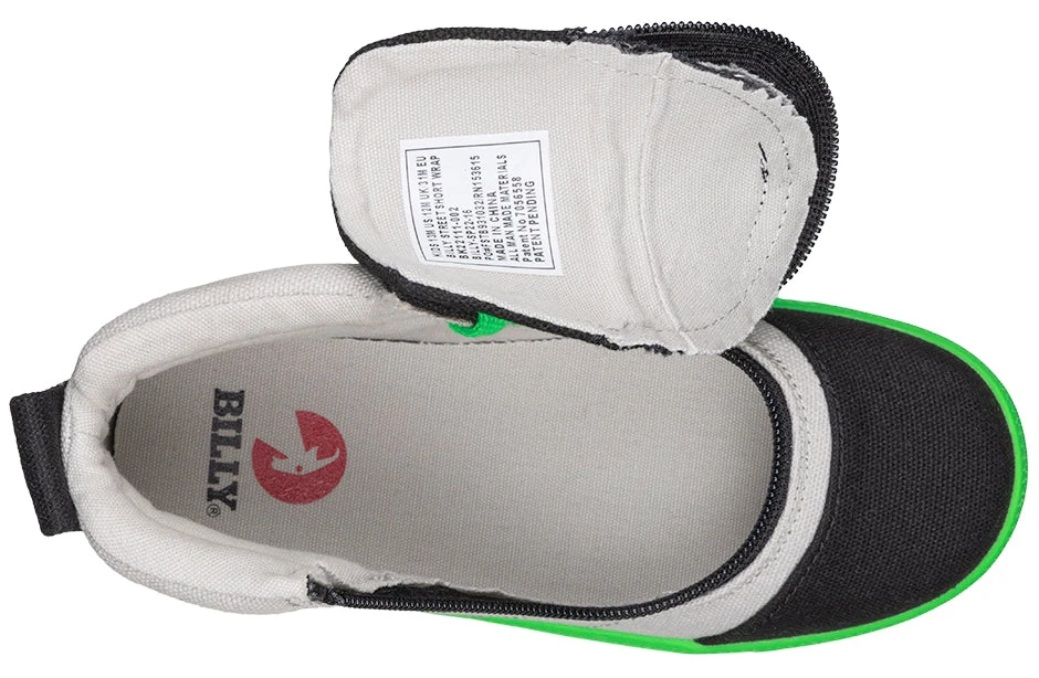 FINAL SALE - Black/Green BILLY Street Short Wrap High Tops - Image 4