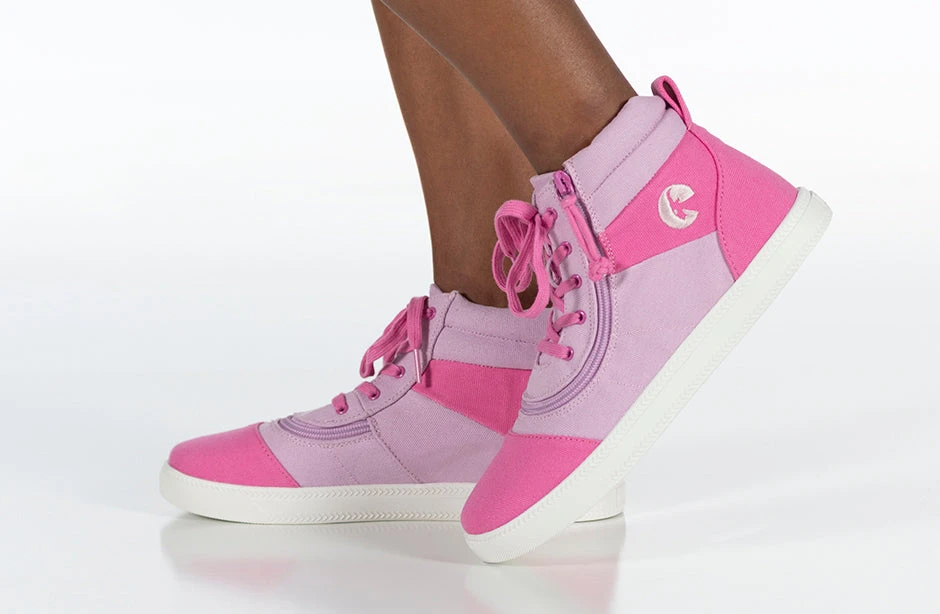 FINAL SALE - Pink/Pink BILLY Street Short Wrap High Tops - Image 9