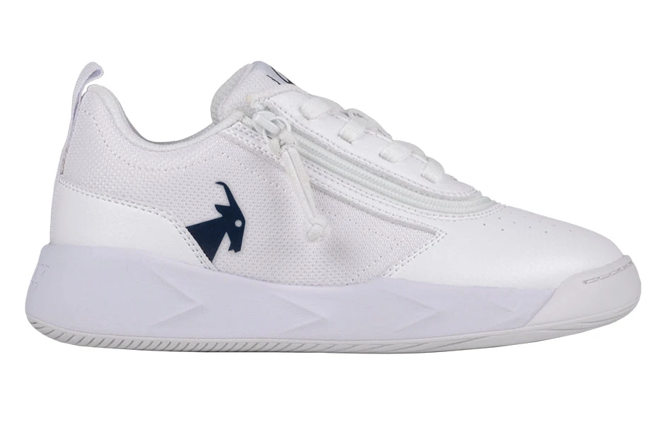FINAL SALE - White/Navy BILLY Sport Court Athletic Sneakers - Image 2