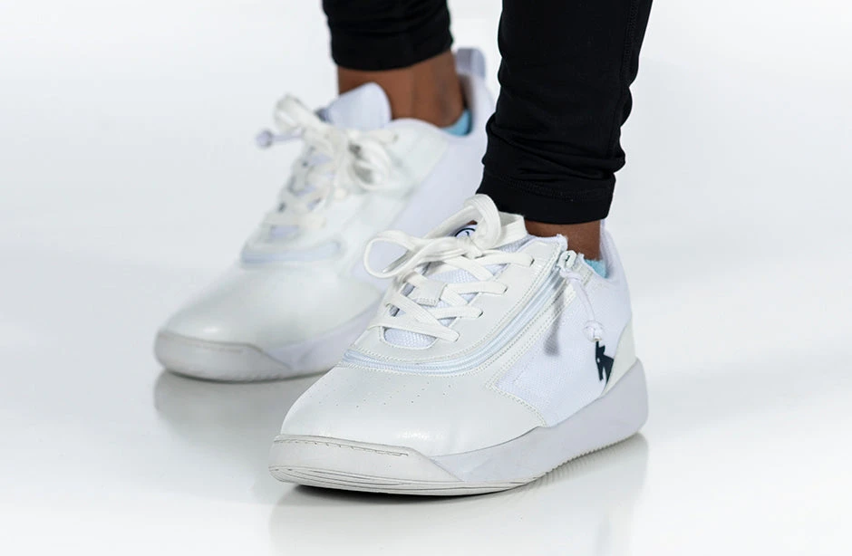 FINAL SALE - White/Navy BILLY Sport Court Athletic Sneakers - Image 10