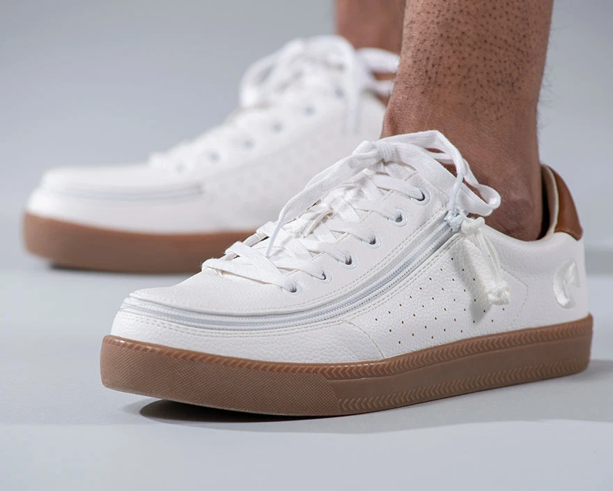 FINAL SALE - Men's White BILLY Low Sneakers - Image 8