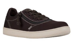 FINAL SALE - Men's Dark Brown/White Stitch BILLY Sneaker Low Tops