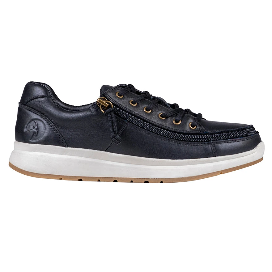 FINAL SALE - Women's Black Leather BILLY Comfort Lows - Image 2