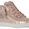FINAL SALE - Women's Rose Gold BILLY Sneaker Lace Mid Tops