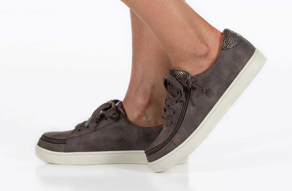 FINAL SALE - Women's Espresso BILLY Sneaker Low Tops - Image 10