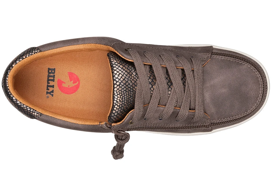 FINAL SALE - Women's Espresso BILLY Sneaker Low Tops - Image 4