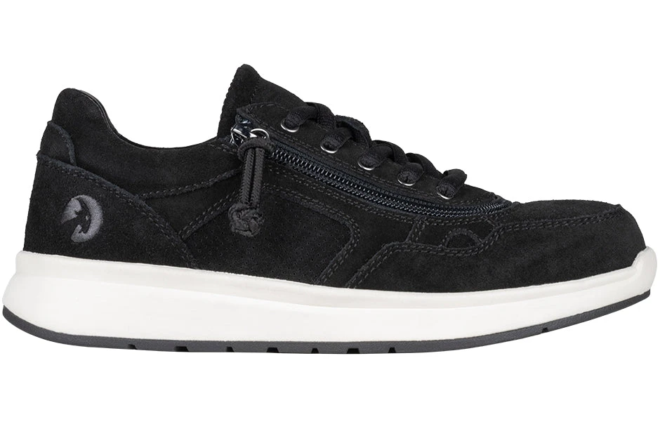 Women's Black Suede BILLY Comfort Joggers - Image 2