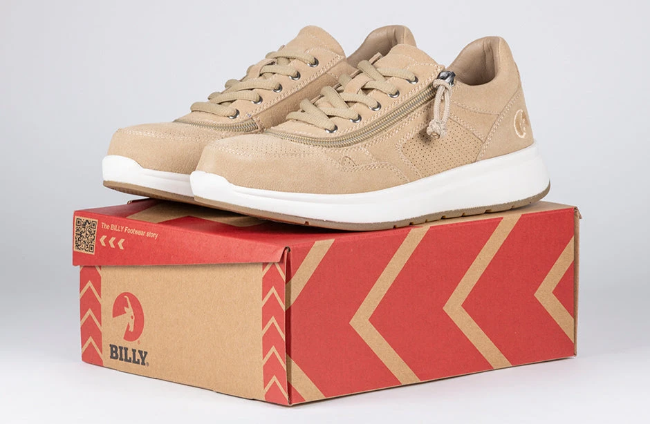 Women's Tan Suede BILLY Comfort Joggers - Image 7